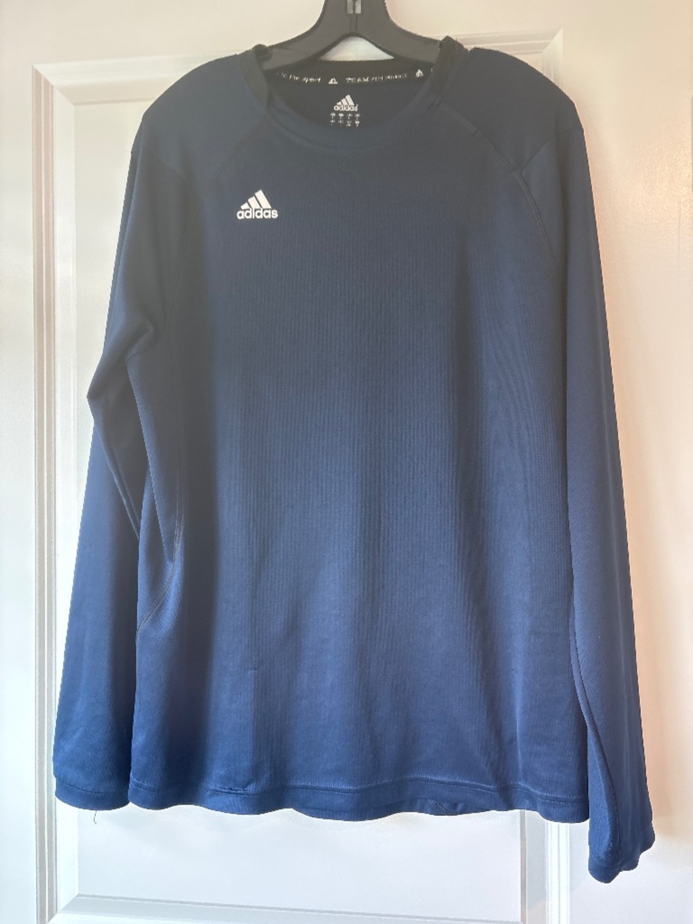 Adidas Navy Blue Long Sleeve Dry Weave Shirt